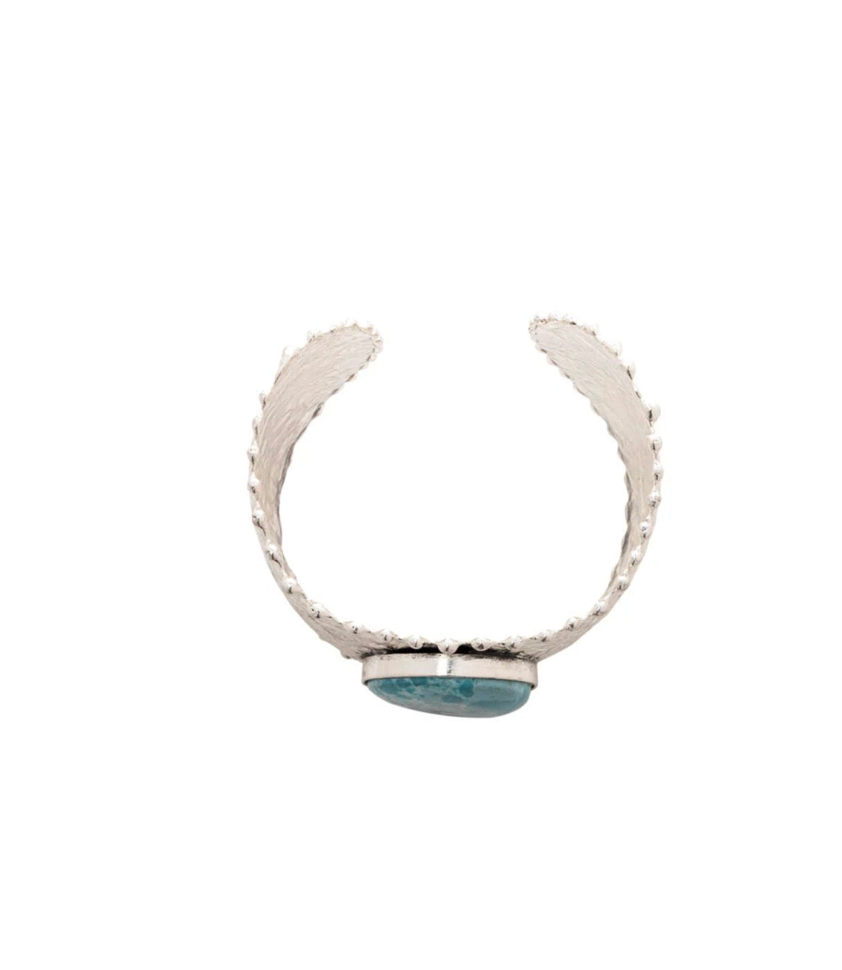 MY24 Coastal Visions Faux Turquoise Stone Statement Cuff Bracelet