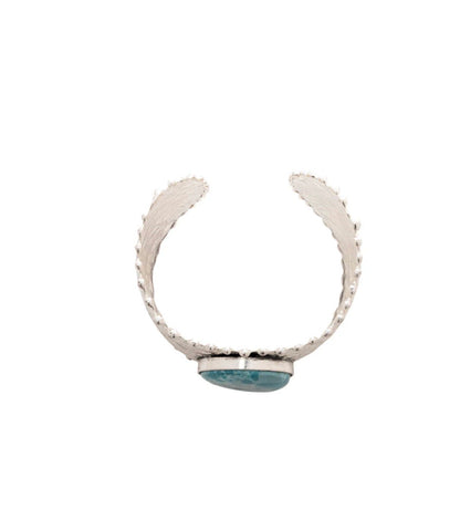 MY24 Coastal Visions Faux Turquoise Stone Statement Cuff Bracelet