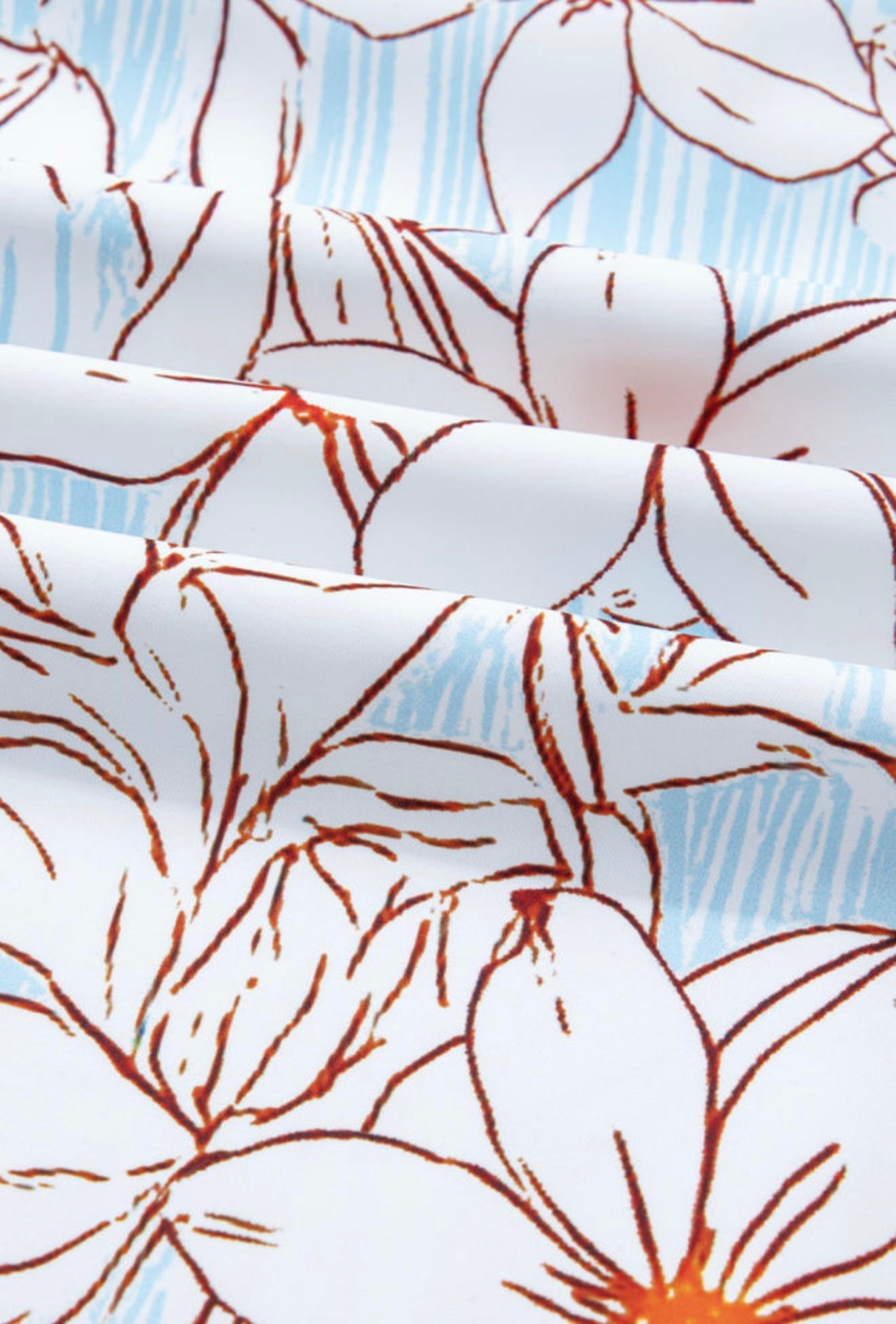 A13 Floral Print Spring Blue Dress