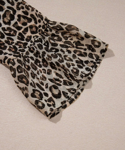 Animal Print Empire Waist Dress