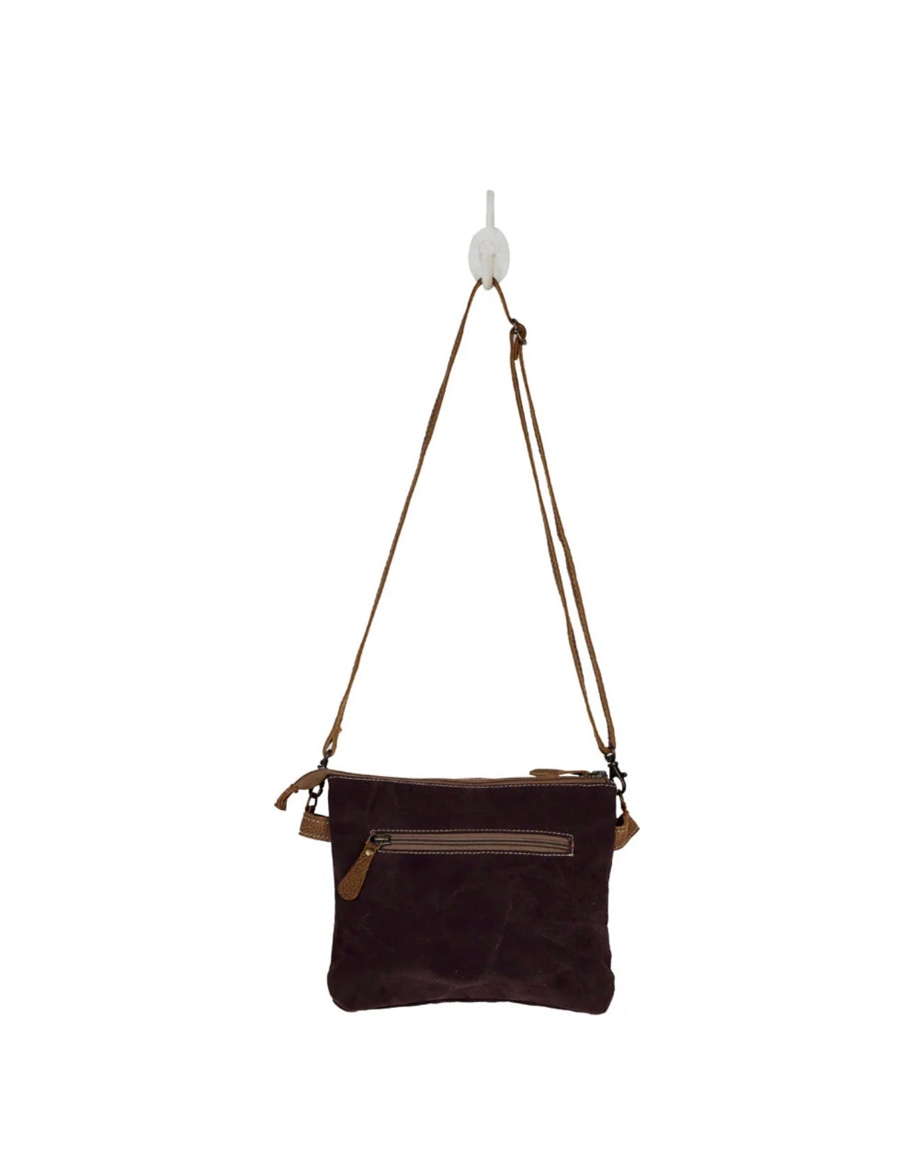 Ivy's Gifts & Boutique MY3 Dainty Delight small purse with contrast colors and external zippered pockets, perfect for stylish accessories.
