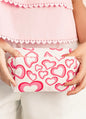 A29 Heart Print Cosmetic Zipper Pouch