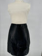 Black Pleather Skirt