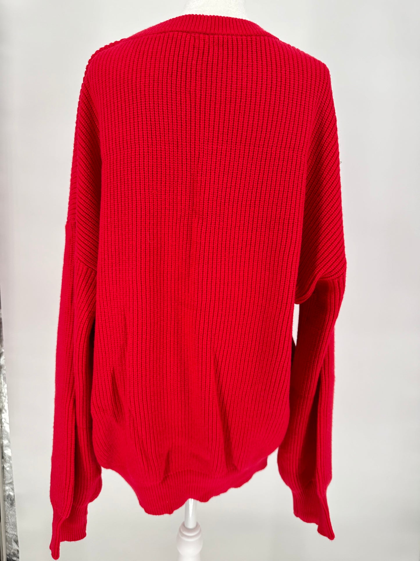 Red Sparkle all the Way Sweater