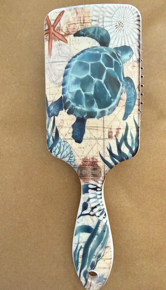 A139 Sea Turtle Hair Brush