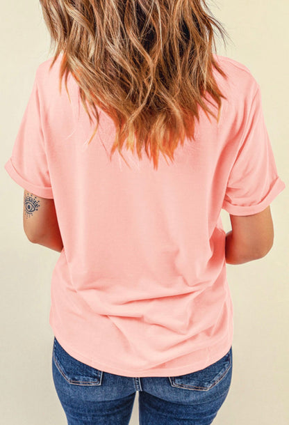 Ivy's Gifts & Boutique ML63 MAMA patchwork print T-shirt with colorful, casual cotton fabric and a relaxed fit.