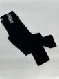 Black Brushed Denim Pants