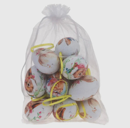 Decorative Bunny Eggs Set of 12