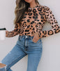 Sheer Animal Print Top