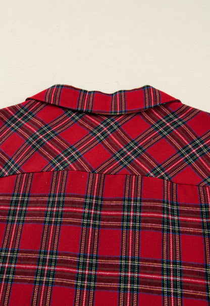 Tartan Plaid 2 Piece Christmas Pajama Set