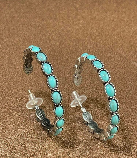 Faux Turquoise Earring