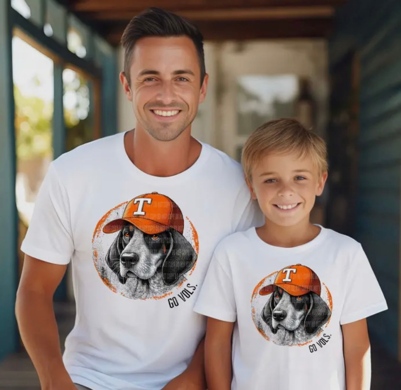 Smokey Dog with Power T Hat T Shirt