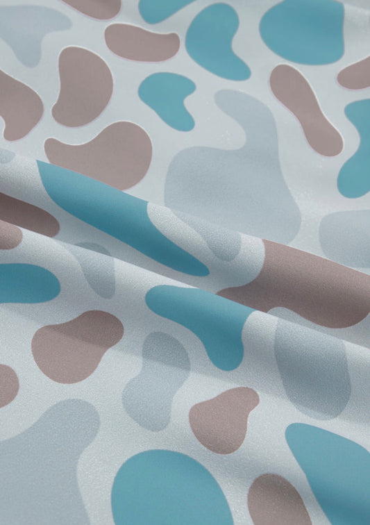 PP10 Camo Print Wide Elastic Band Athleisure Shorts Bustling with Comfort and Style