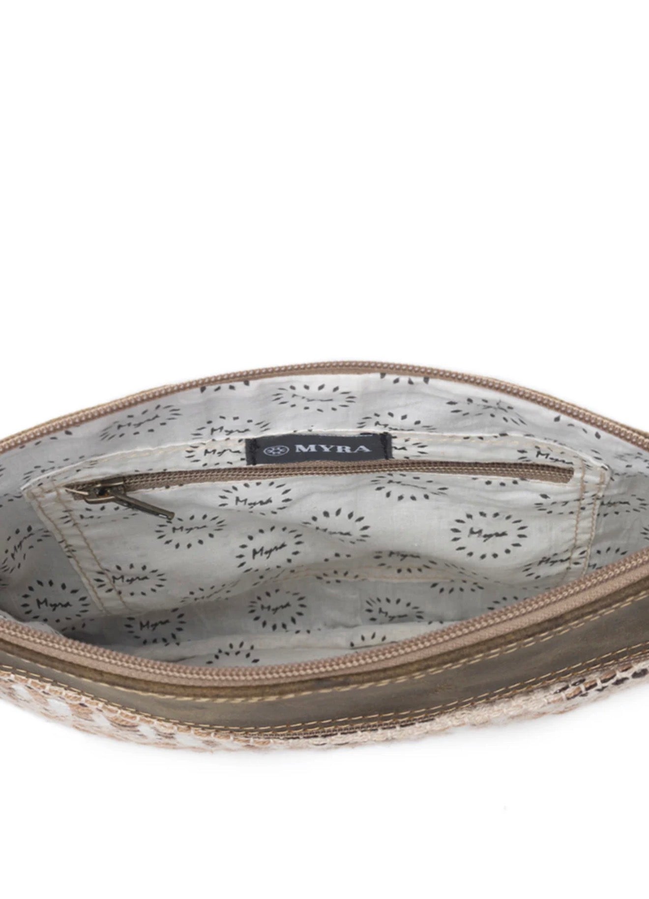 MY2 MYRA BRAND Burlander Pouch with Tassel Zip Closure, Inside Pockets and Lots of Style