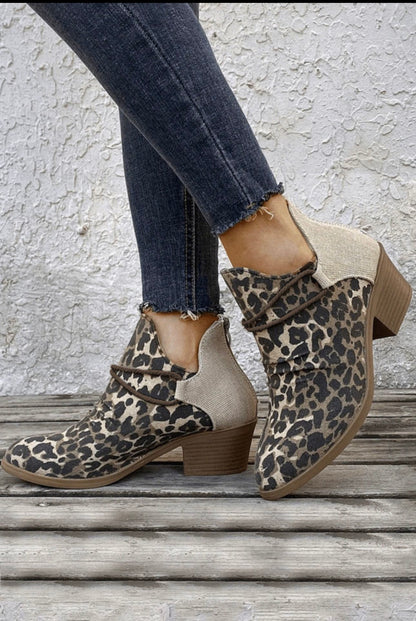 Animal Print Bootie