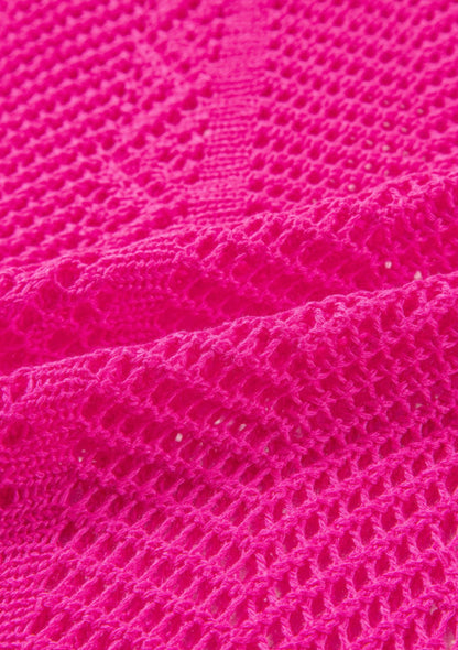 Fusha Pink Lightweight Cropped Sweater