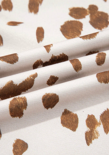 MLCP Cow Print Long Sleeve Top