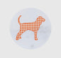 Smokey Dog Checker Board Design Marble Coaster
