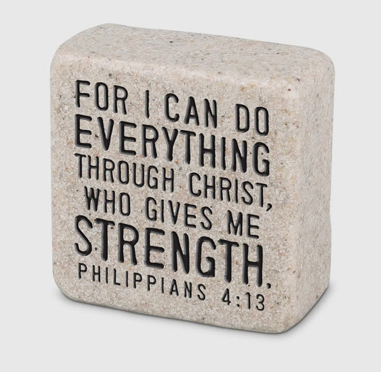 For I Can Do…Scripture Stone