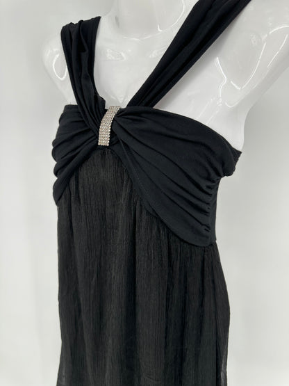 Black Dress with Sparkly Accent Piece