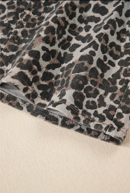 Animal Print Mini Skirt