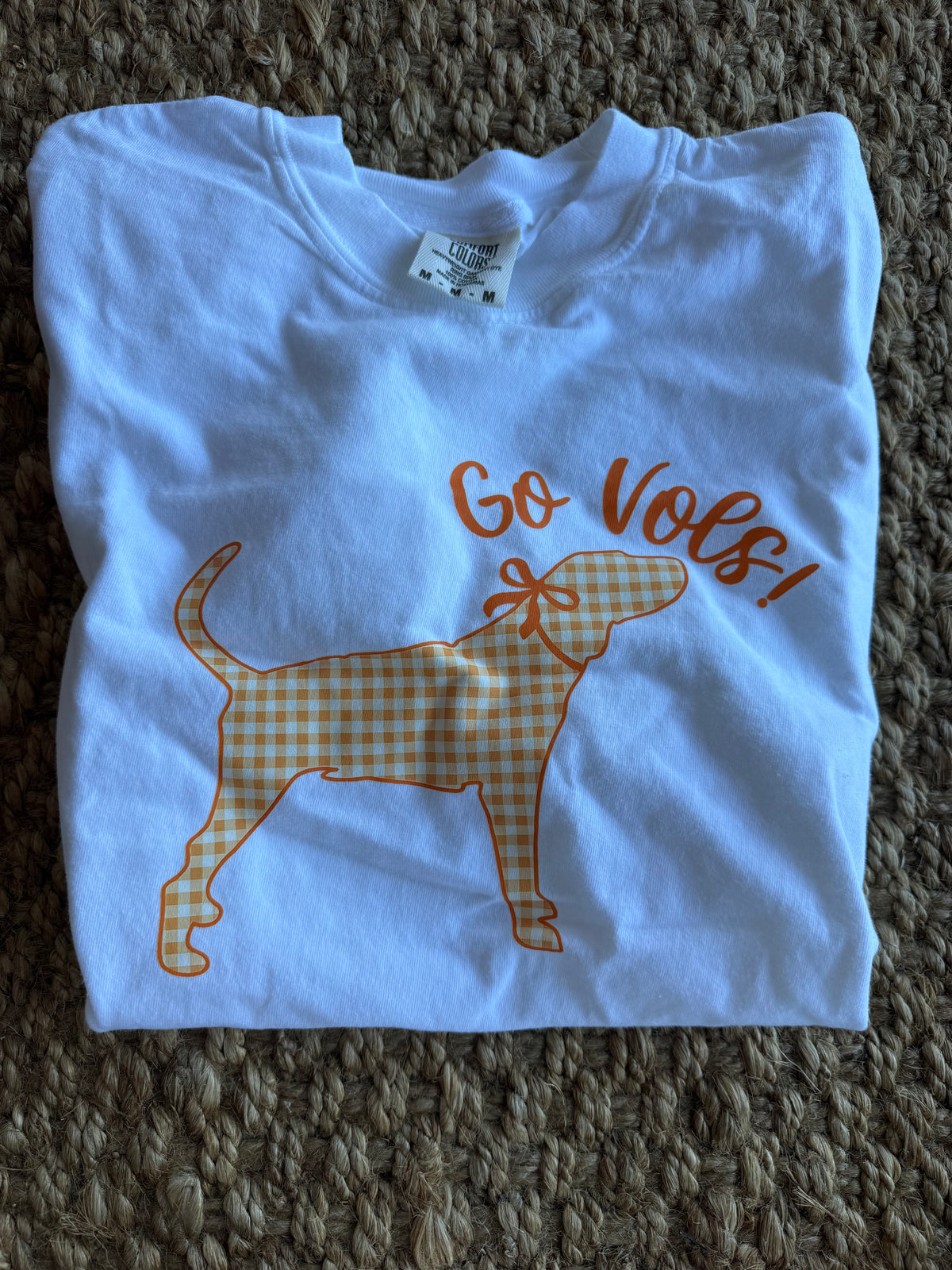 CCGV Go Vols Checked Smokey Dog T Shirt