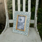 4x6 Blue Damask Print Frame