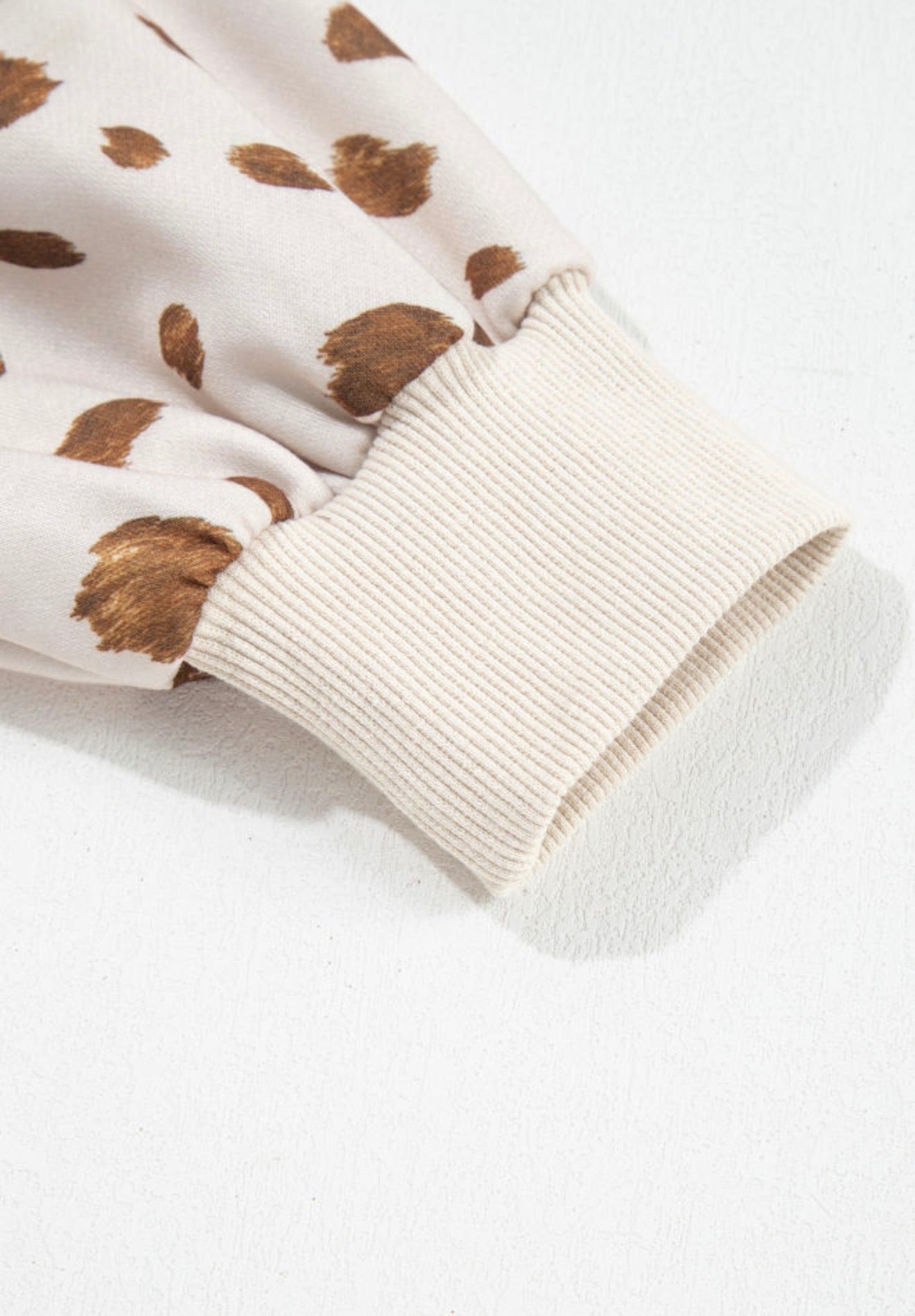 MLCP Cow Print Long Sleeve Top