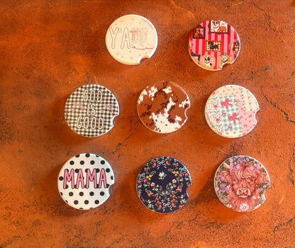 SSCC Simply Southern Brand Car Coasters
