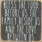 Bless the Food Before Us…block sign
