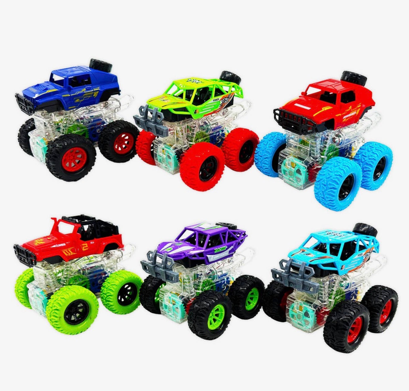 TOY1 Light Up Monster Truck with Self Propel Feature