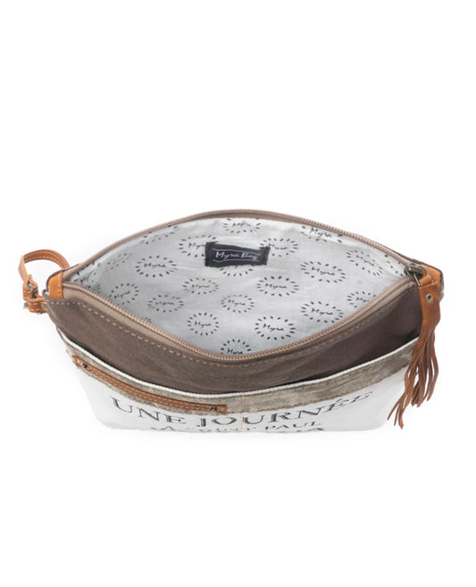 MY9 MYRA BRAND Journee Pouch with Wrist Strap and Zipper Closure