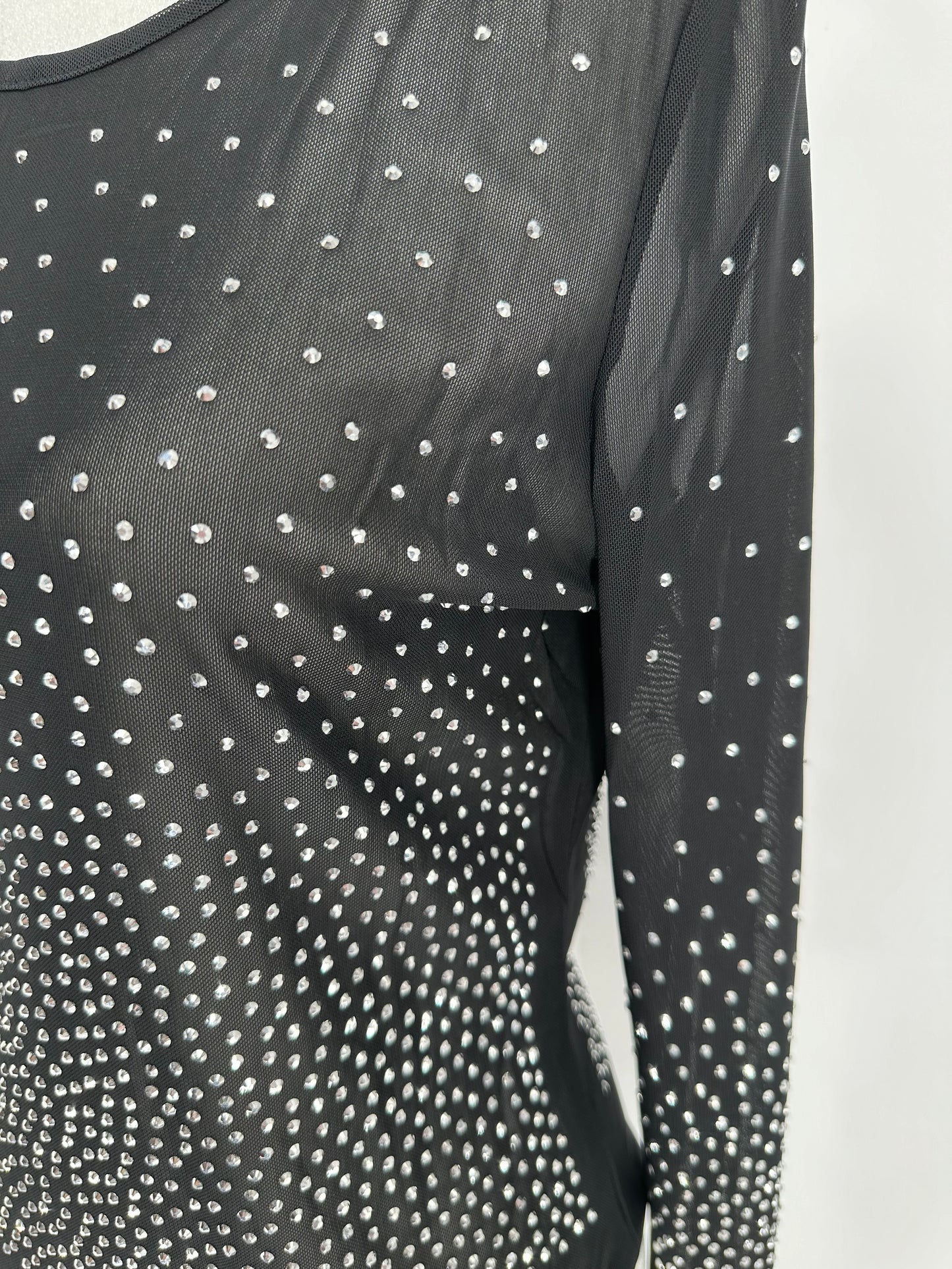 Black Bling Body Suit