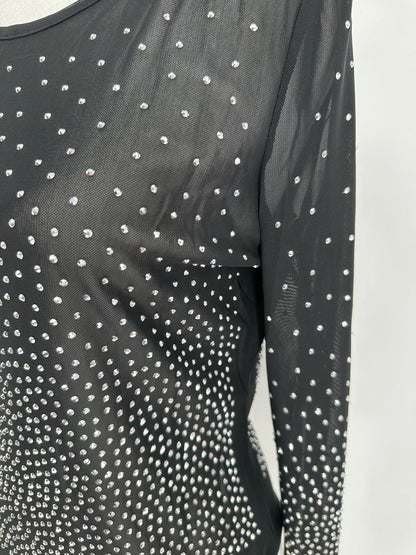 Black Bling Body Suit