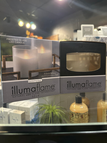 Illumaflame | Natual LED Flameless Candle | 3.5” x 4”