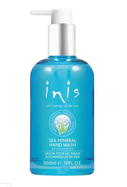 Inis bath and body products set with moisturizing lotions and cleansers, displayed with natural packaging and soft lighting.