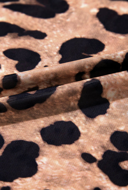 Sheer Animal Print Top