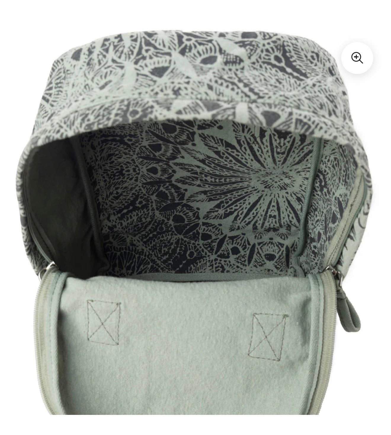 MY8 MYRA BRAND Juniper Sage Backpack Purse with Forrest Lace Details