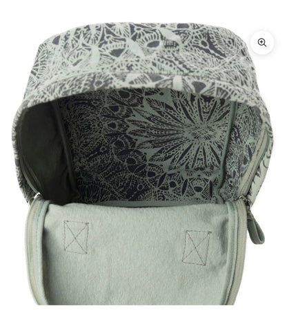 MY8 MYRA BRAND Juniper Sage Backpack Purse with Forrest Lace Details