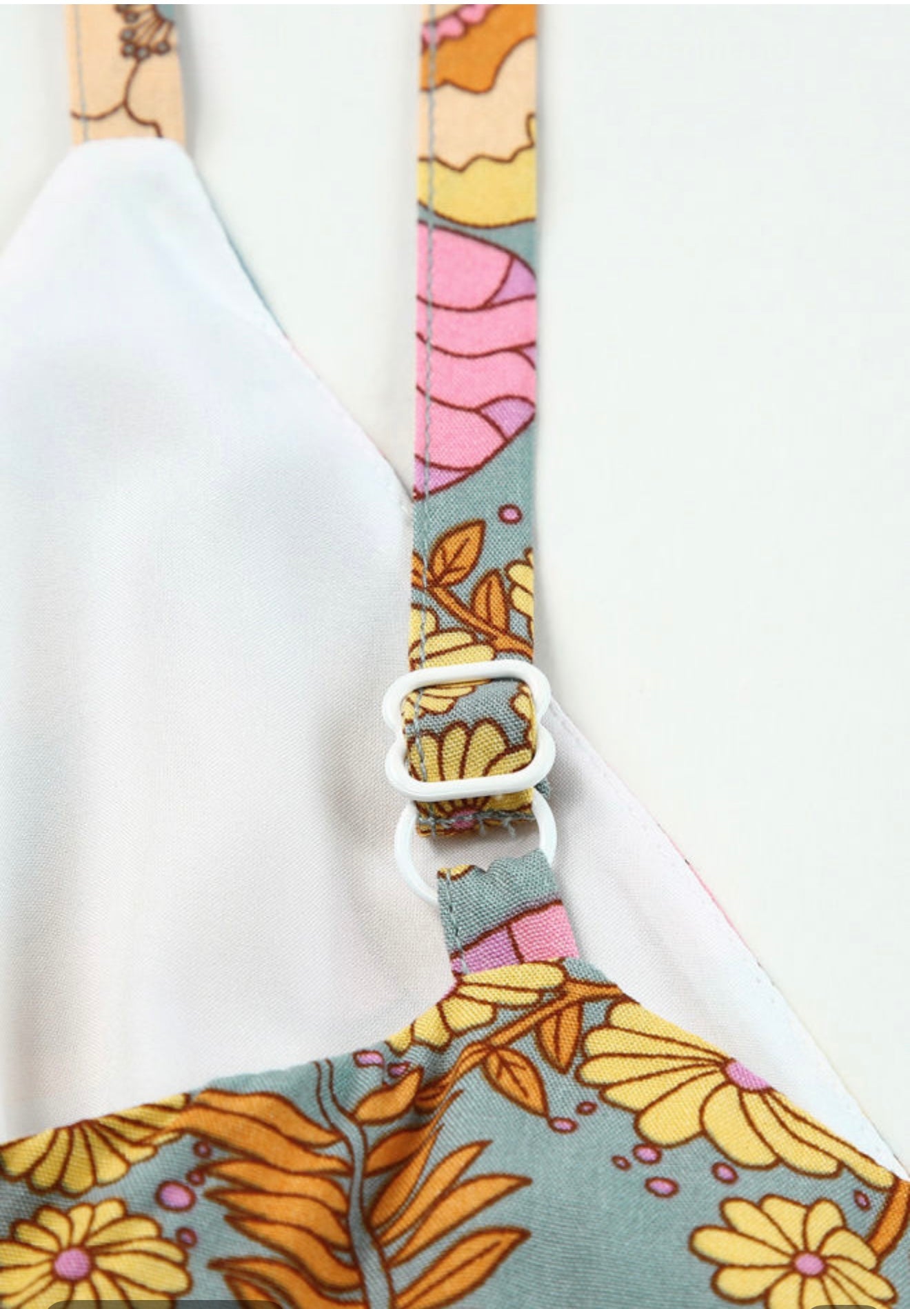 Floral Print Jumpsuit with Adjustable straps