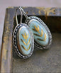 Oval Antique Earring with Gold Accent
