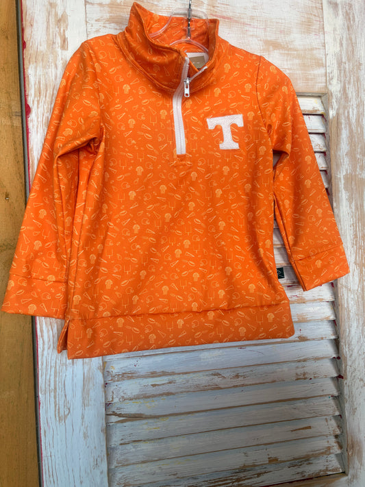 Ivy's Gifts & Boutique UTHZ lightweight athletic jacket with half zip and Power T embroidery, shown in a sporty design.