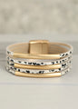 Animal Print Bracelet with Magnetic Closure