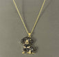 Black Rhinestone dachshund dog necklace