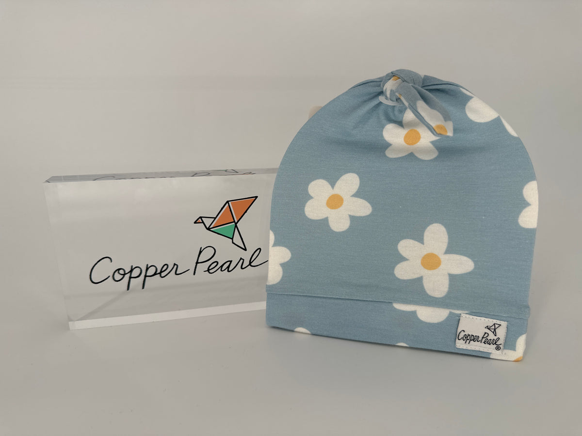 Newborn Top Knot Hat | Copper Pearl - Ivy's Gifts & Boutique