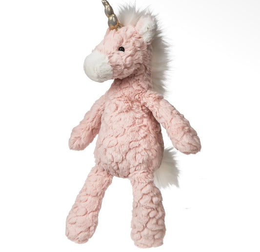 Large Ivy's Gifts & Boutique PBU Putty Blush Unicorn soft toy with a plush, cuddly appearance and soft blush pink color.