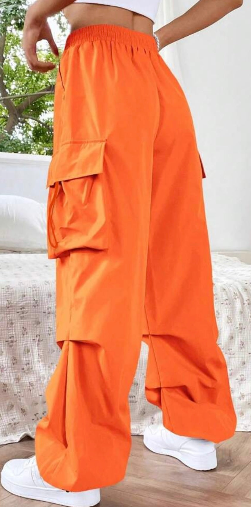 Orange Cargo Pants