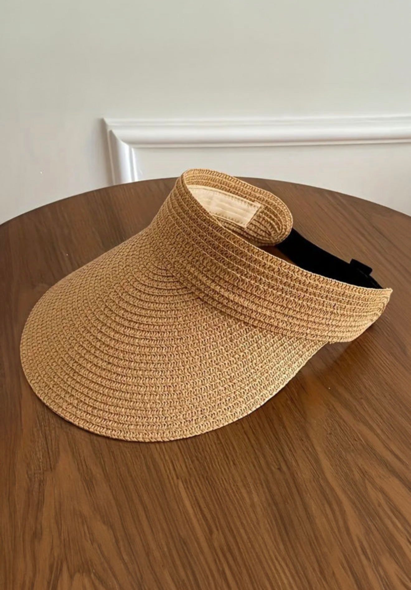 ML64 Straw Woven Wide Brim Sun Visor