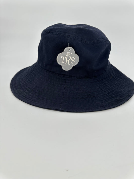 Navy Wide Brim Bucket Hat