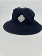 Navy Wide Brim Bucket Hat